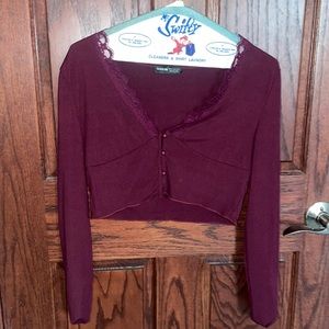 Long sleeve crop top